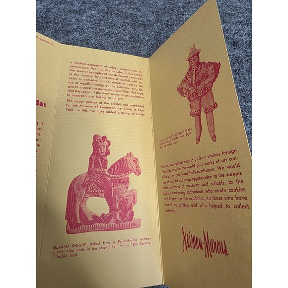Cookies And Breads: The Bakers Art Neiman Marcus Exhibit Program Vtg - Picture 4 of 5